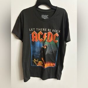 AC/DC Logo Black T-Shirt short sleeve medium
